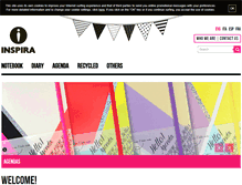Tablet Screenshot of inspira-stationery.com